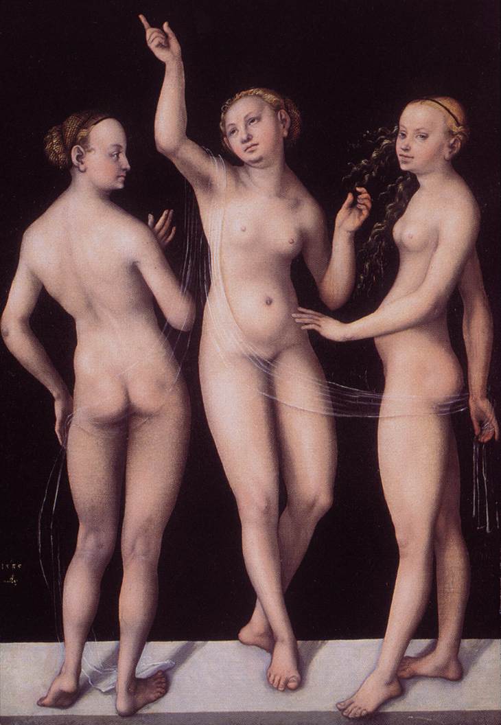 CRANACH, Lucas the Elder The Three Graces dg